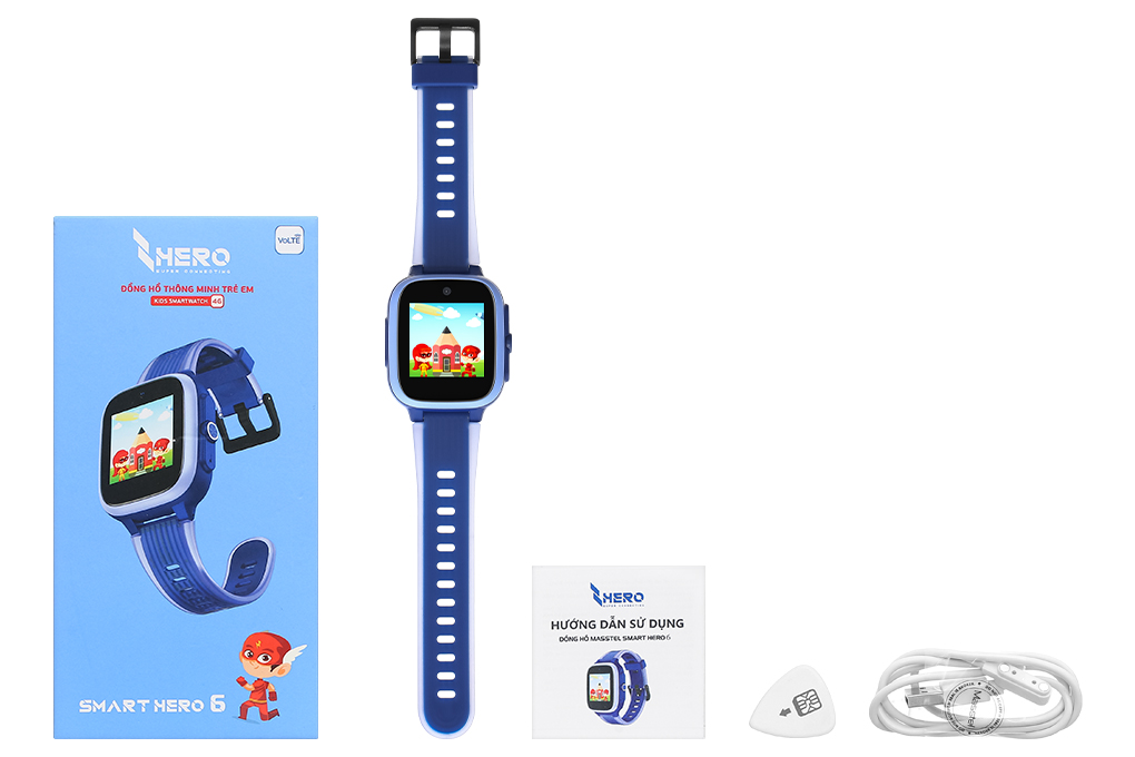Đồng hồ định vị trẻ em Masstel Smart Hero 6 Màu Xanh Dương