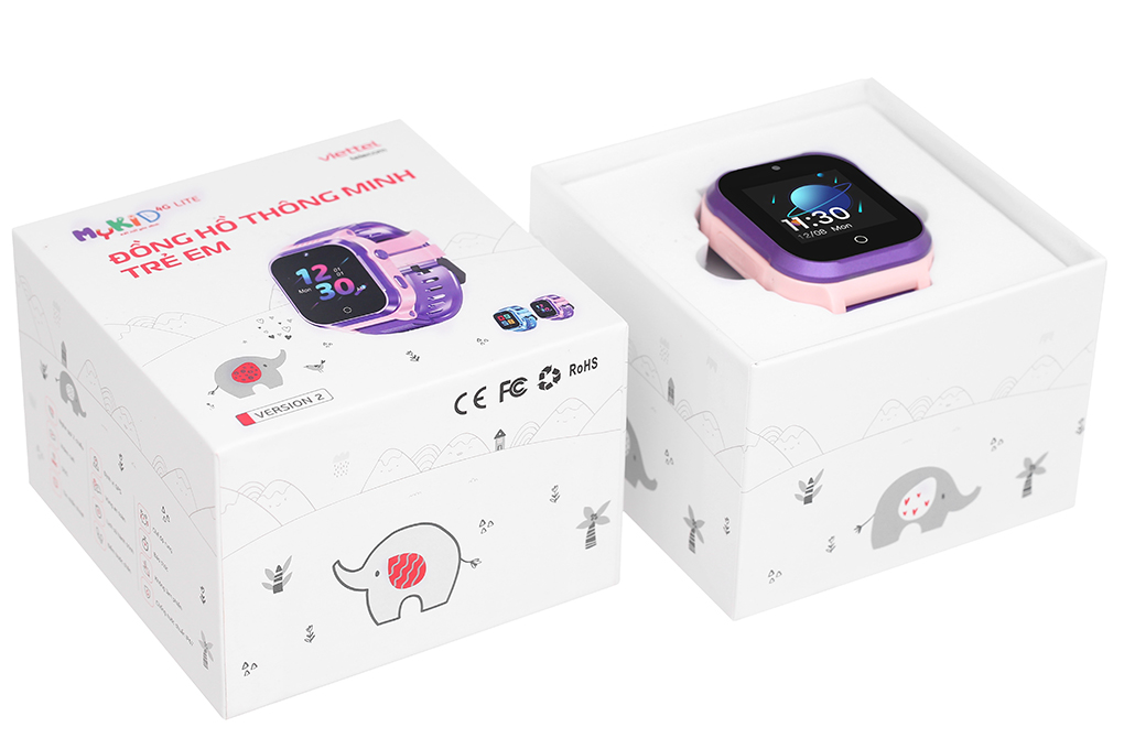 Đồng hồ định vị trẻ em MyKid 4G V2 Màu Tím