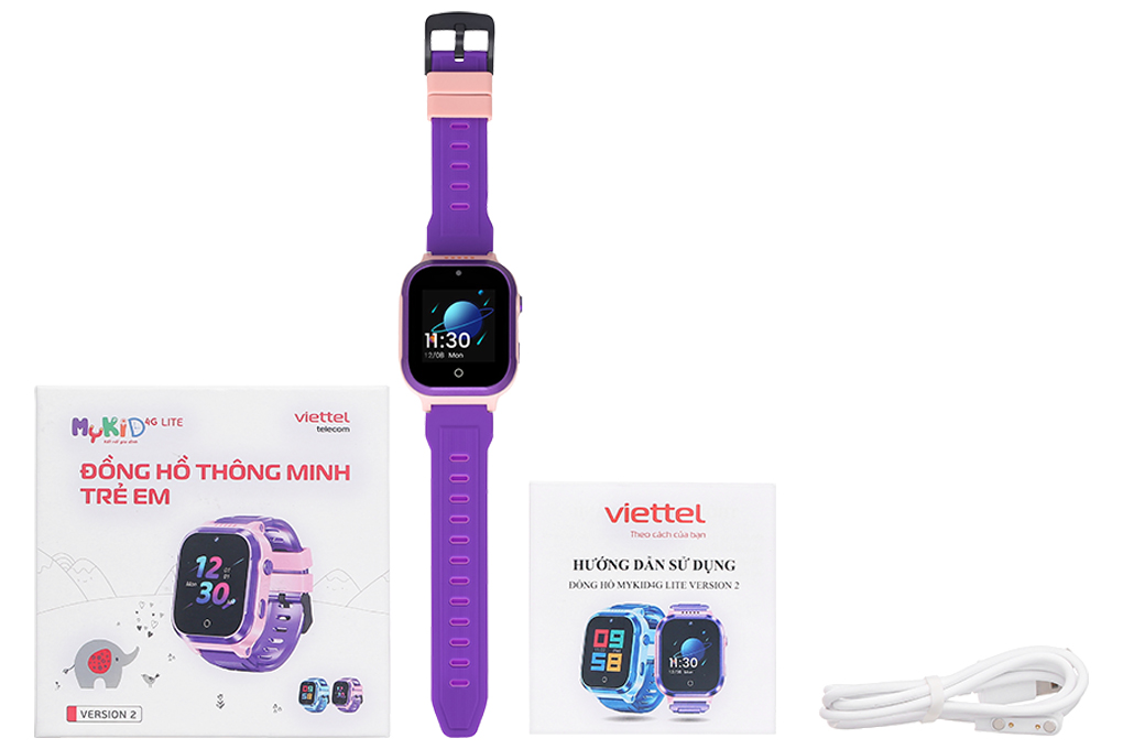 Đồng hồ định vị trẻ em MyKid 4G V2 Màu Tím