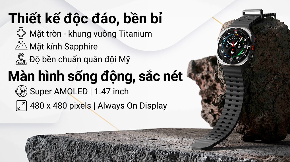 Samsung Galaxy Watch Ultra LTE 47mm dây silicone