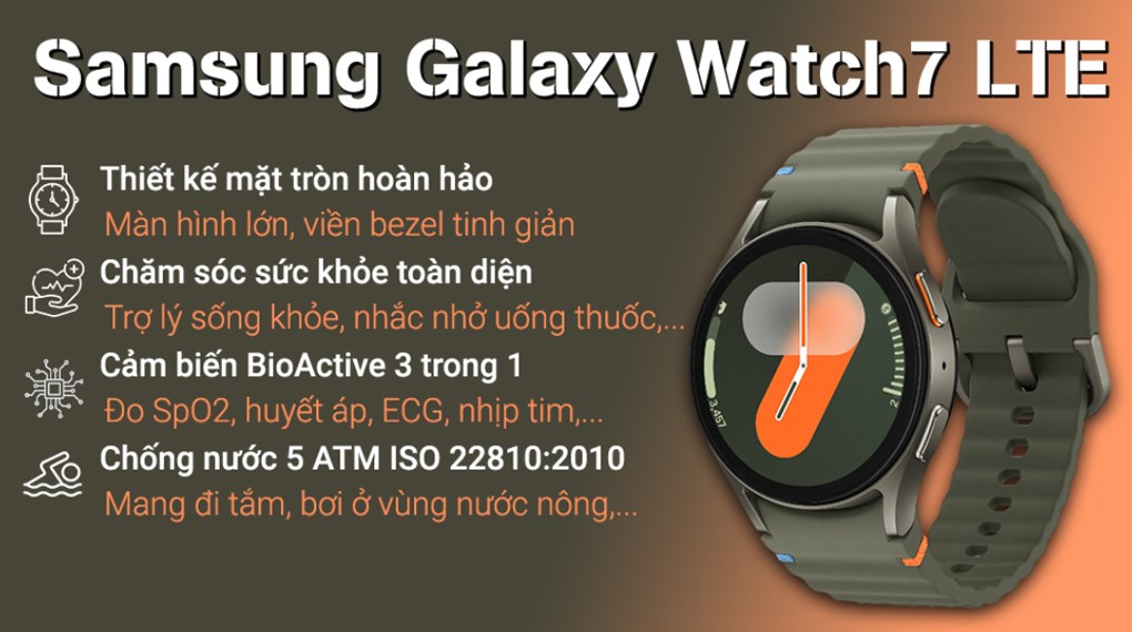 Samsung Galaxy Watch7 LTE 40mm dây silicone