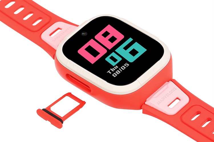 Đồng hồ định vị trẻ em Kidcare S6 4G Hồng Tinker Màu Hồng