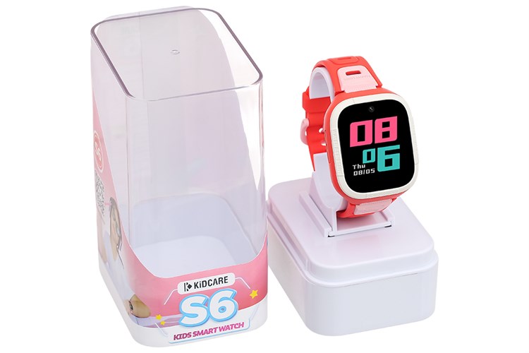 Đồng hồ định vị trẻ em Kidcare S6 4G Hồng Tinker Màu Hồng