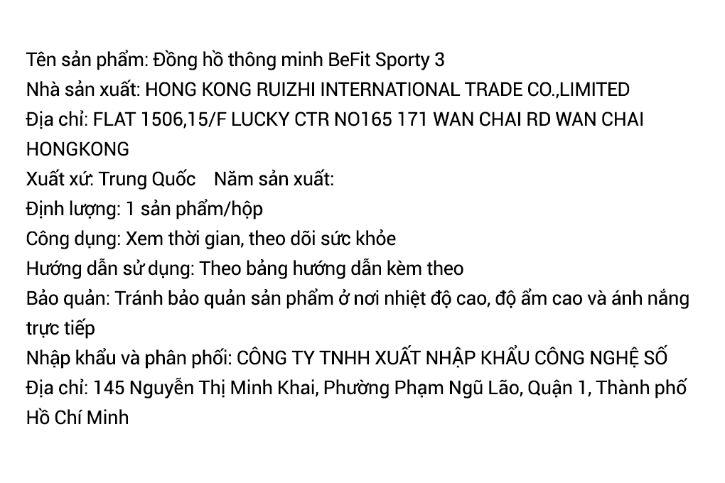BeFit Sporty 3 46.4mm dây da Màu Nâu