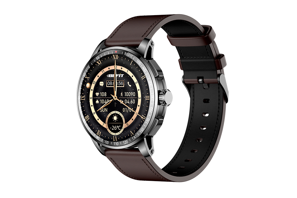 BeFit Sporty 3 46.4mm dây da Màu Nâu
