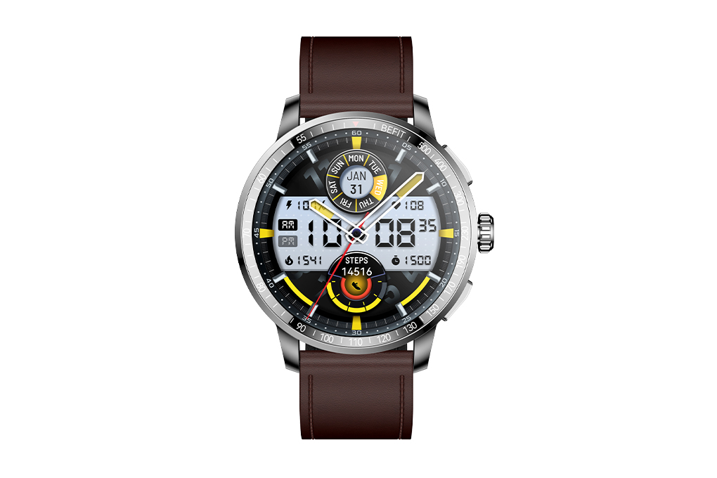BeFit Sporty 3 46.4mm dây da Màu Nâu