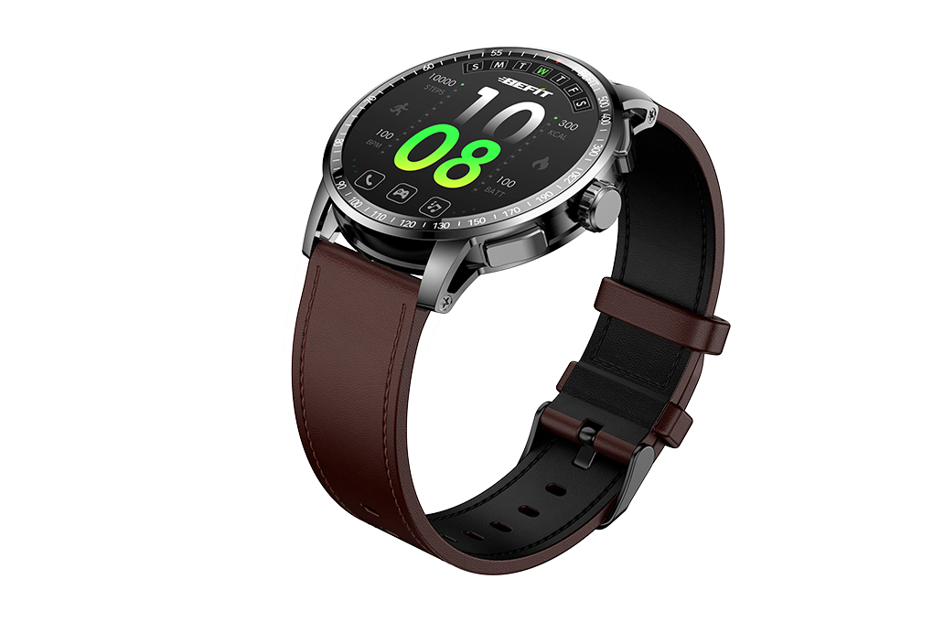BeFit Sporty 3 46.4mm dây da Màu Nâu