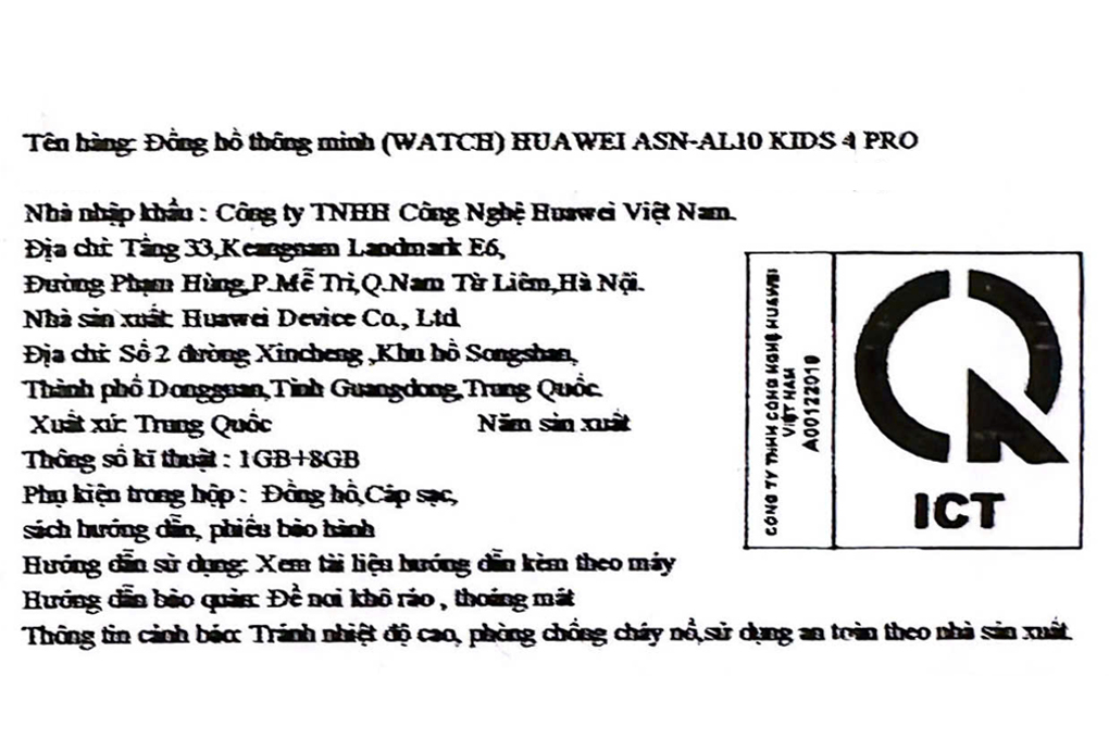 Đồng hồ định vị trẻ em Huawei Watch Kids 4 Pro Màu Xanh Dương