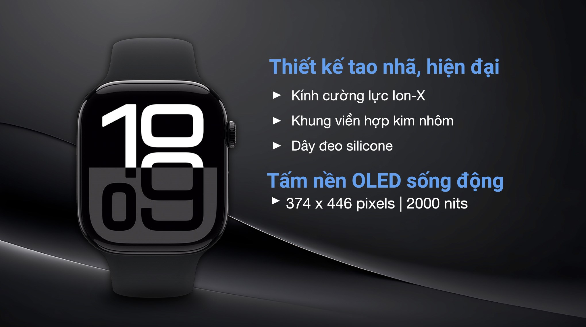 Apple Watch Series 10 42mm viền nhôm dây thể thao