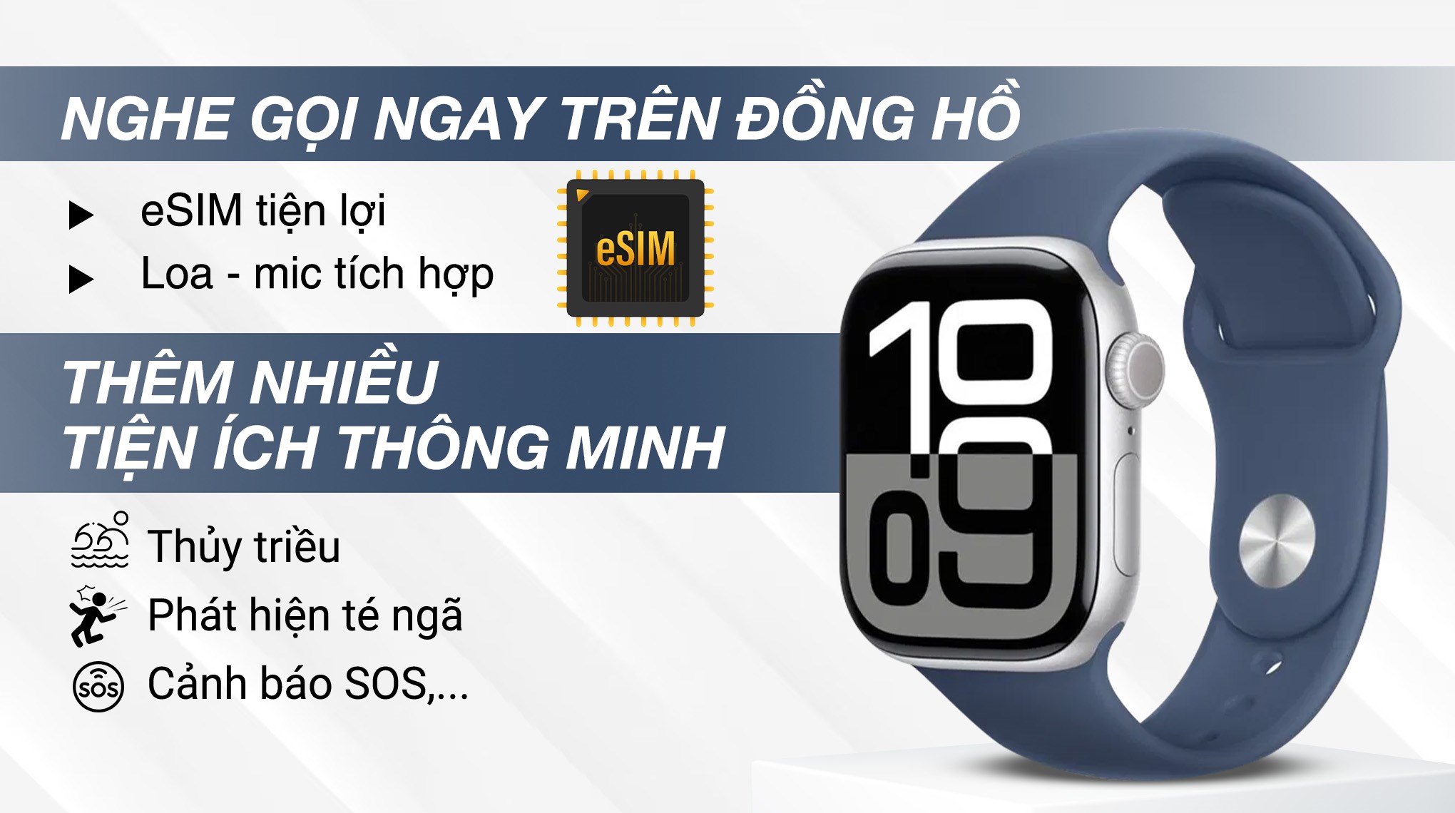 Apple Watch Series 10 GPS + Cellular 46mm viền nhôm dây thể thao