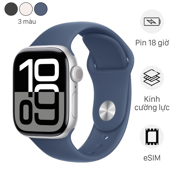 Apple Watch Series 10 GPS + Cellular 46mm viền nhôm dây thể thao