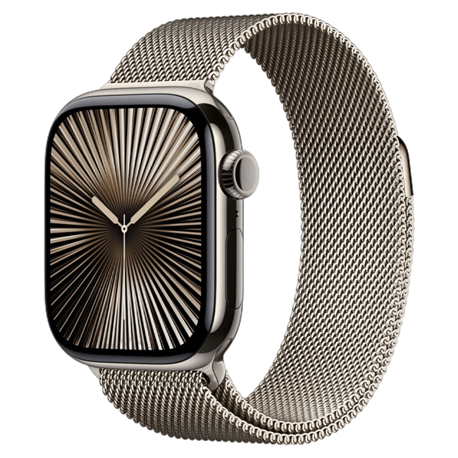 Apple Watch Series 10 GPS + Cellular viền Titanium dây Milan