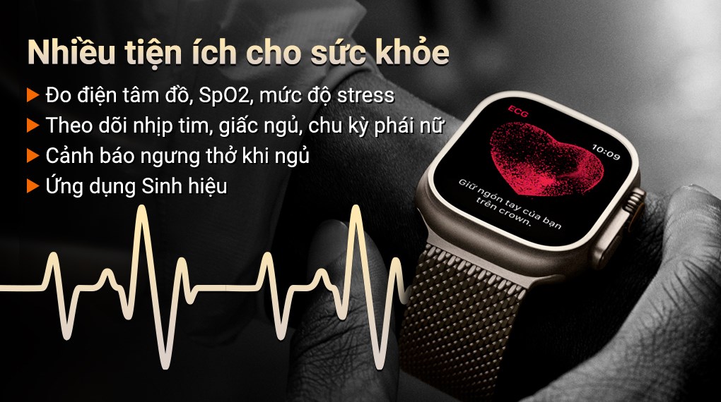 Apple Watch Ultra 2 GPS + Cellular 49mm viền Titanium dây Milan
