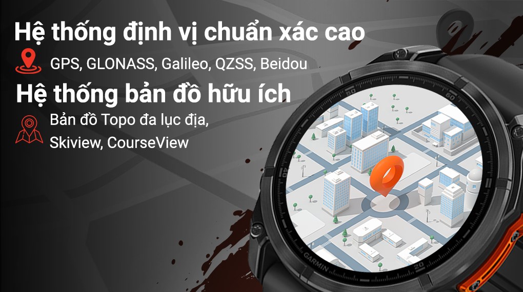 Garmin Fenix 8 47mm viền thép dây silicone
