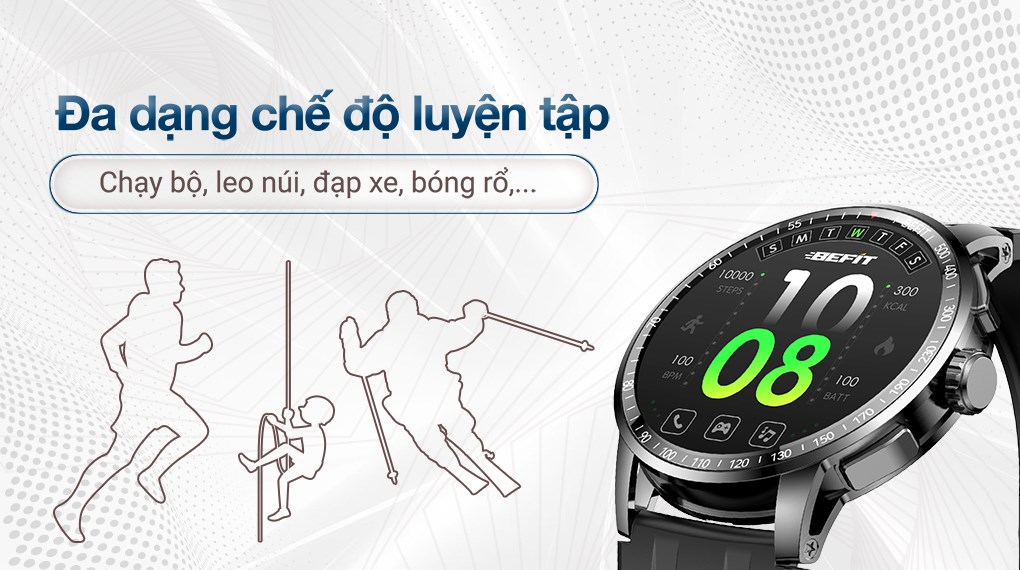 BeFit Sporty 3 46.4mm dây silicone