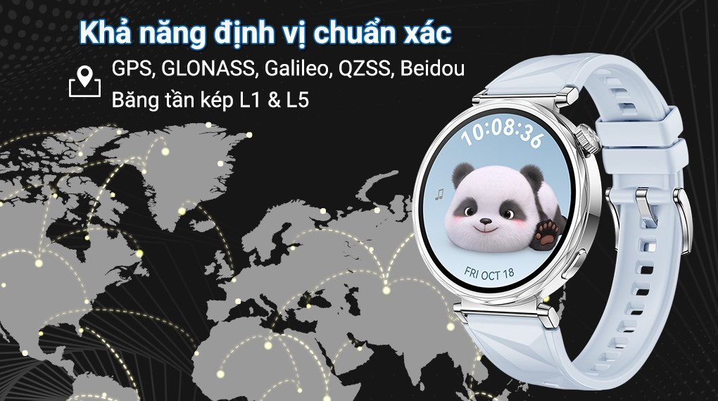 Huawei Watch GT 5 41mm viền thép dây cao su