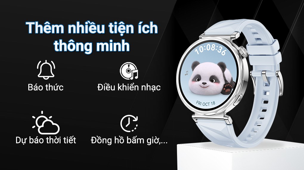 Huawei Watch GT 5 41mm viền thép dây cao su