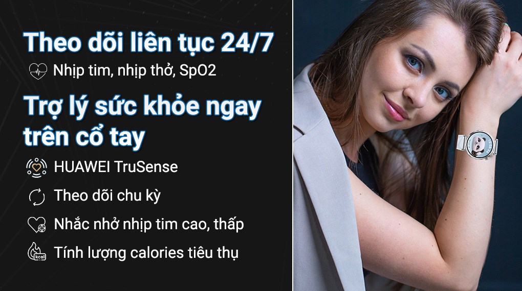 Huawei Watch GT 5 41mm viền thép dây cao su