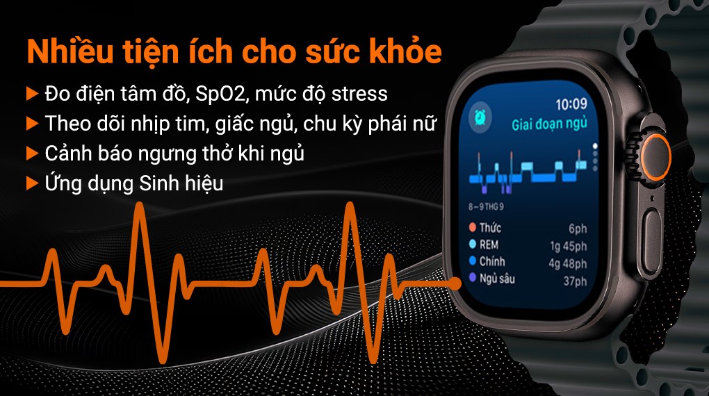 Apple Watch Ultra 2 GPS + Cellular 49mm viền Titanium đen dây Ocean
