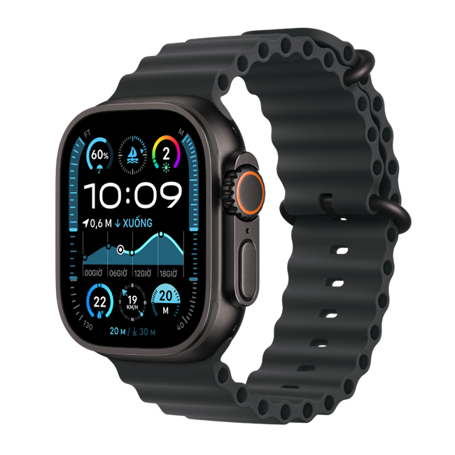 Apple Watch Ultra GPS Cellular 49mm viền Titanium đen dây Ocean