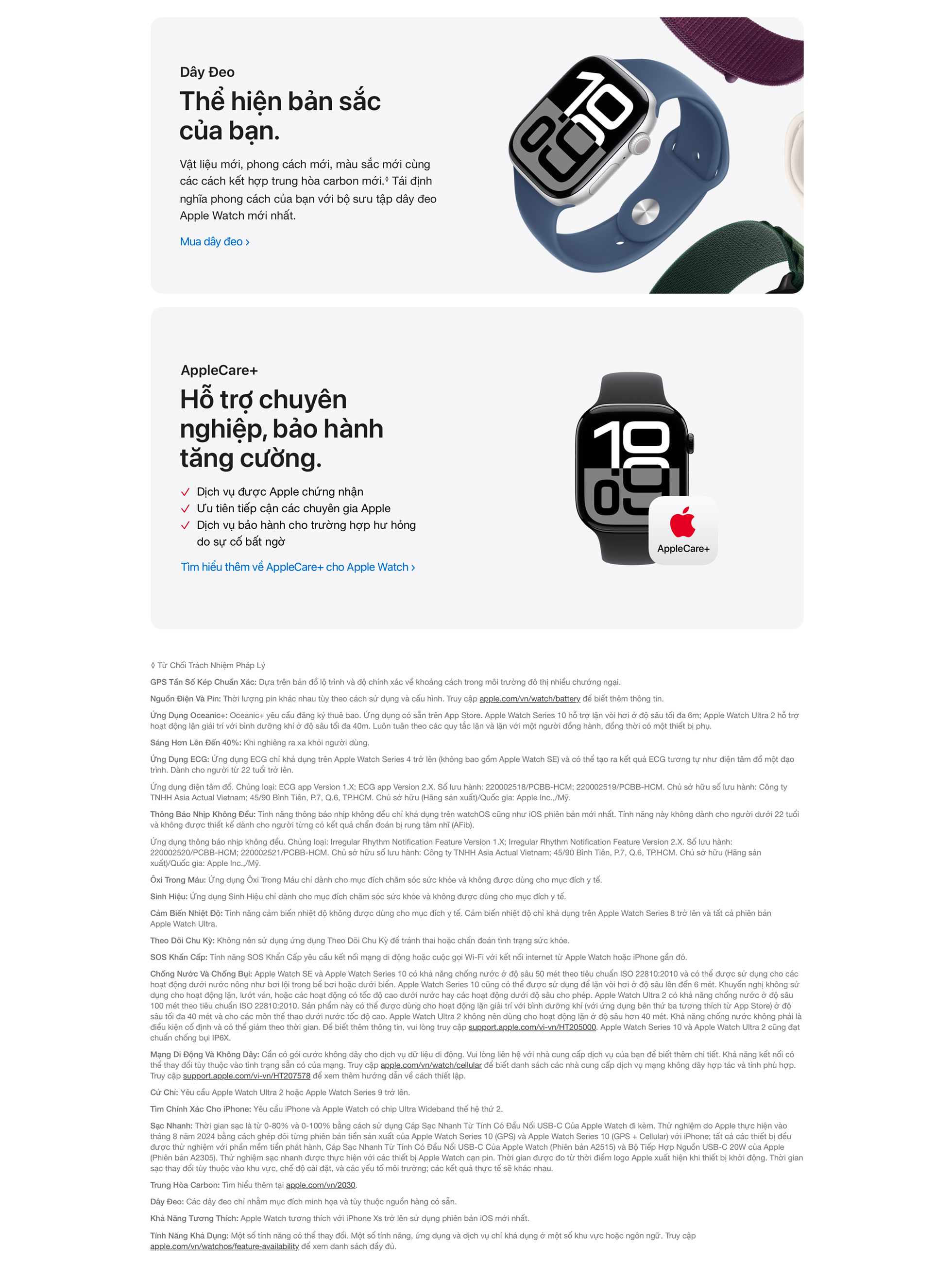 Apple Watch Ultra 2 GPS + Cellular 49mm viền Titanium đen dây Ocean - Phụ kiện và pháp lý