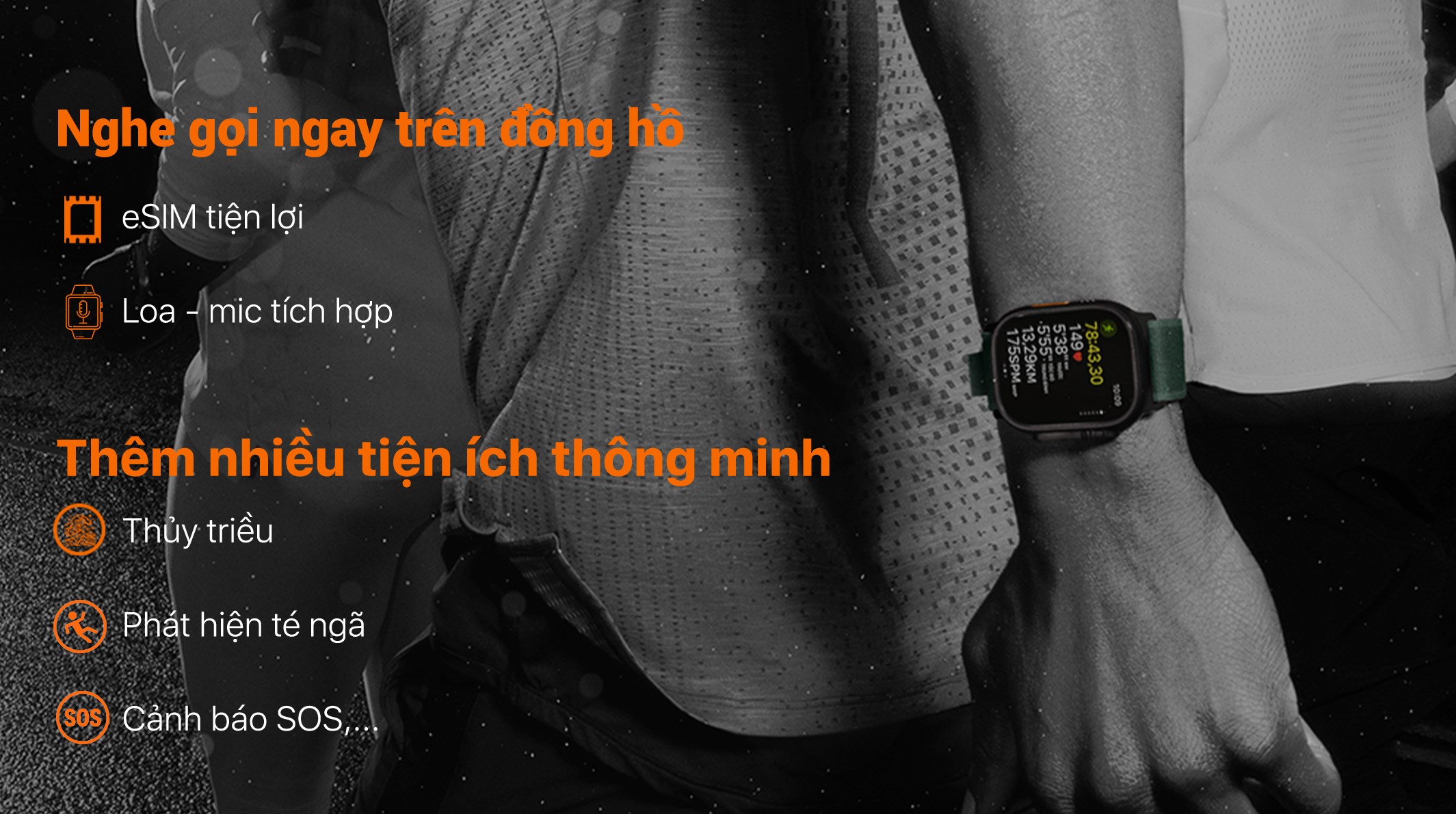 Apple Watch Ultra 2 GPS + Cellular 49mm viền Titanium đen dây Alpine