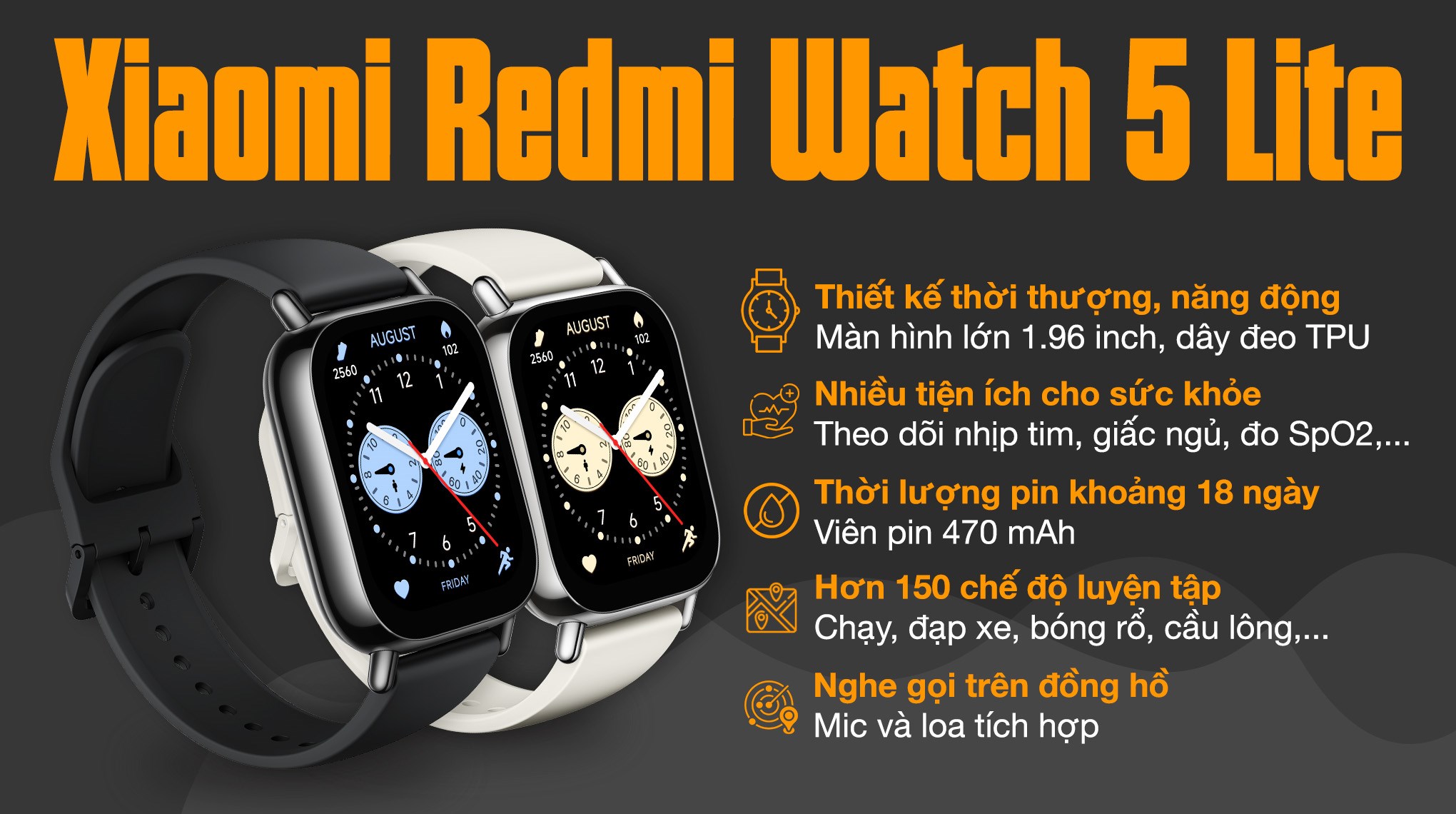 Đồng hồ thông minh Xiaomi Redmi Watch 5 Lite 48.2mm