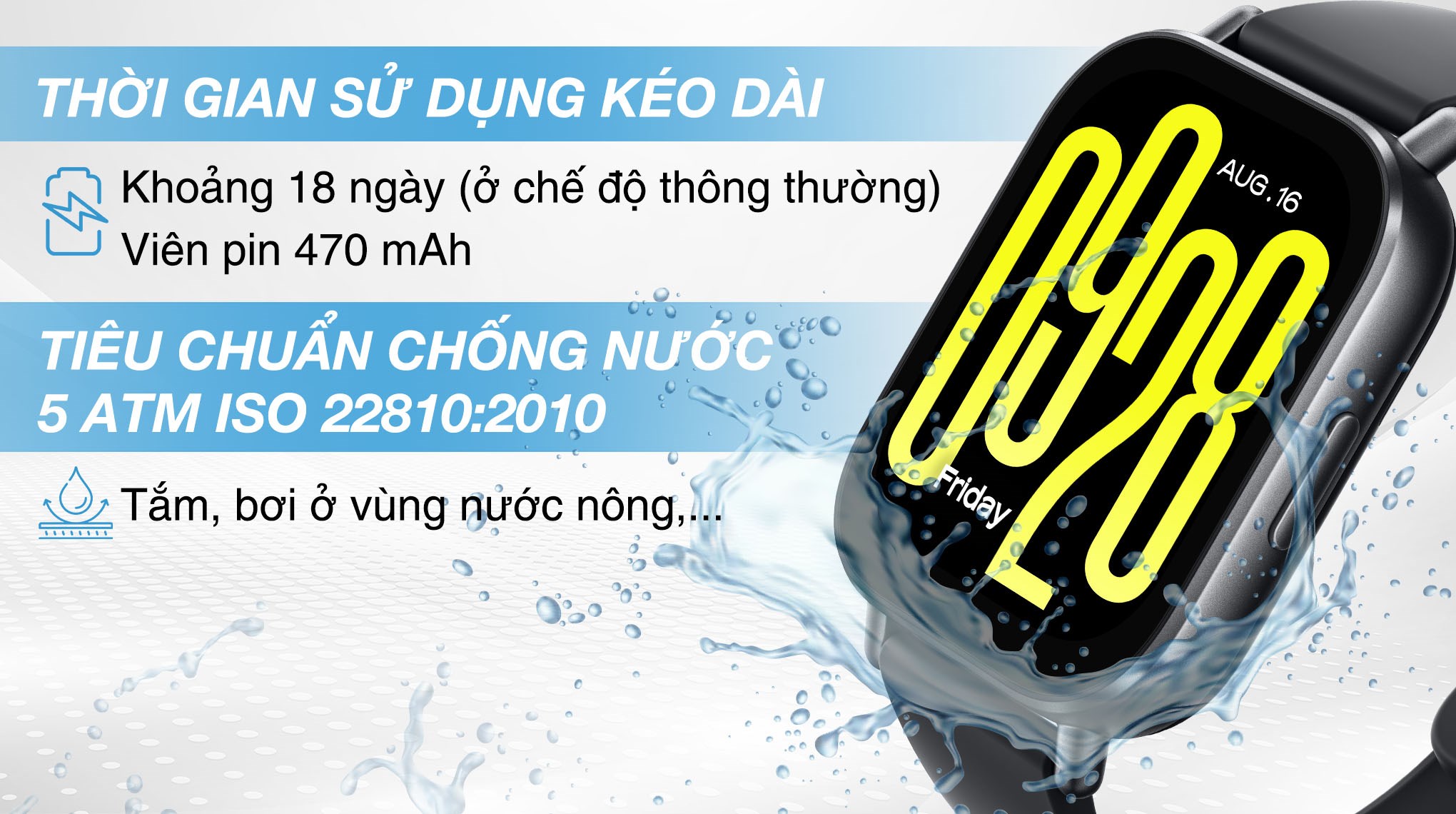 Xiaomi Redmi Watch 5 Active 49.1mm dây TPU