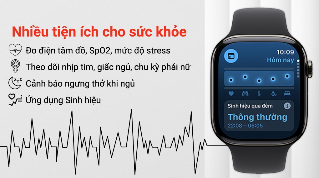 Apple Watch Series 10 GPS + Cellular 46mm viền Titanium dây thể thao
