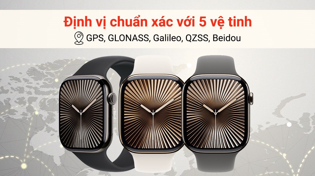Apple Watch Series 10 GPS + Cellular 46mm viền Titanium dây thể thao