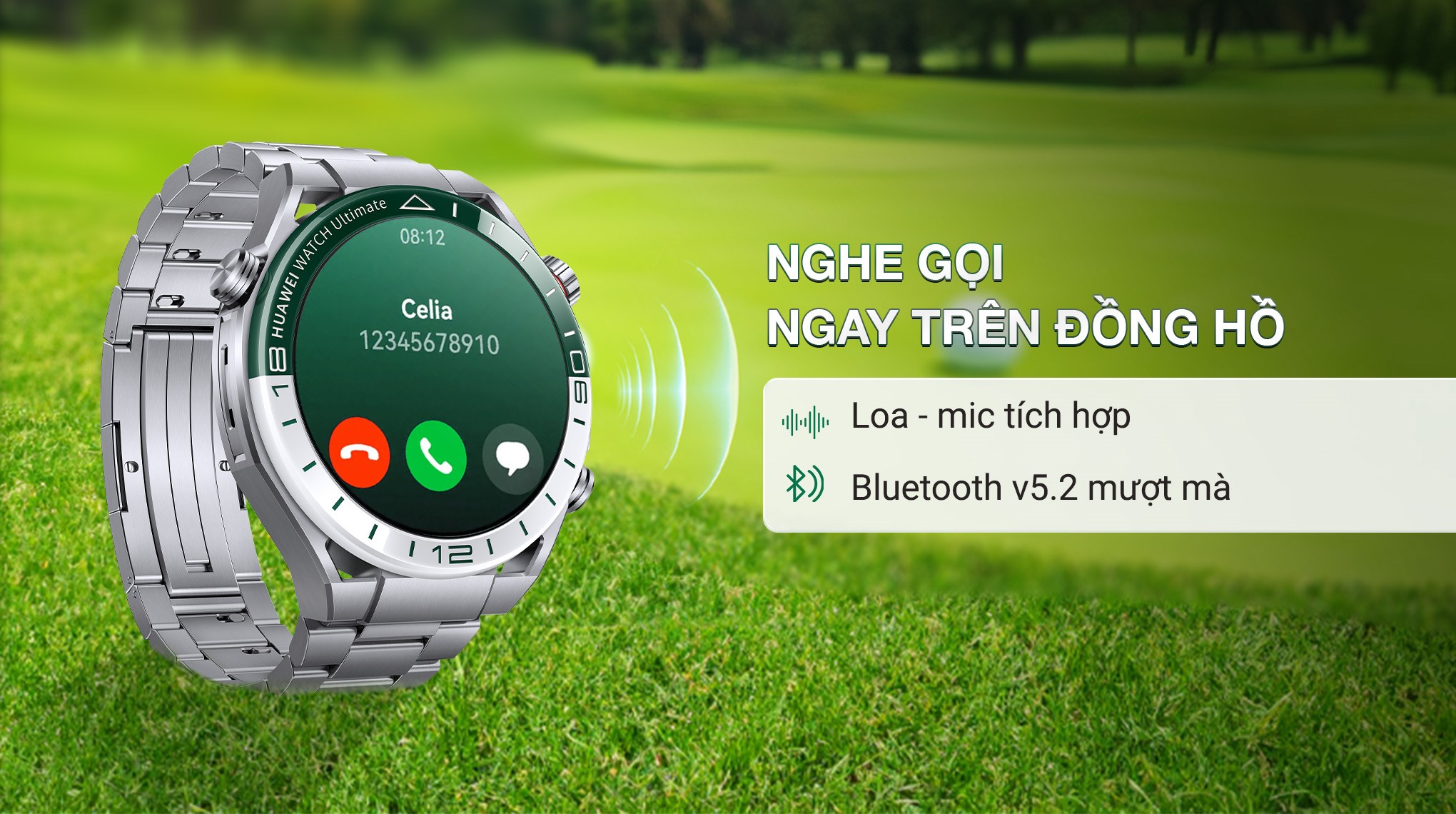 Huawei Watch Ultimate 48.5mm viền gốm dây Titanium