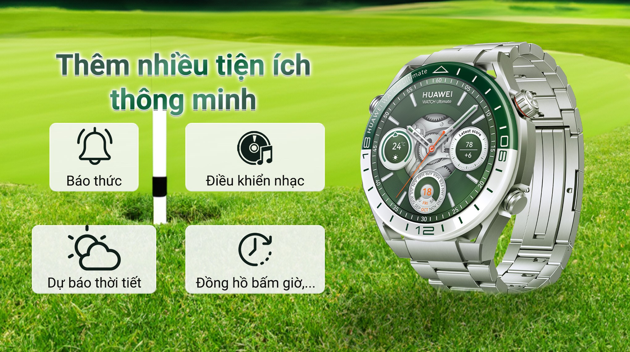 Huawei Watch Ultimate 48.5mm viền gốm dây Titanium