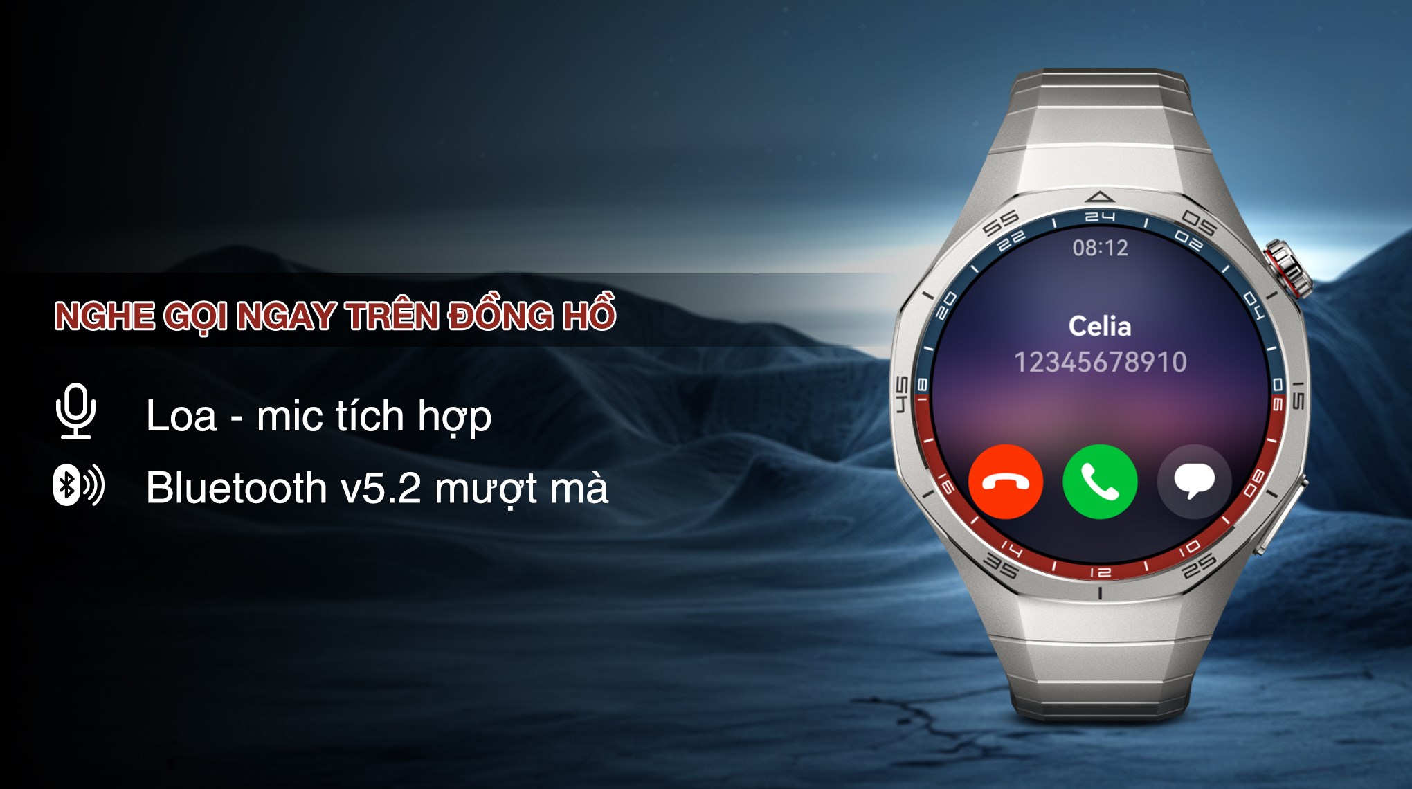 Huawei Watch GT 5 Pro 46mm viền Titanium dây Titanium