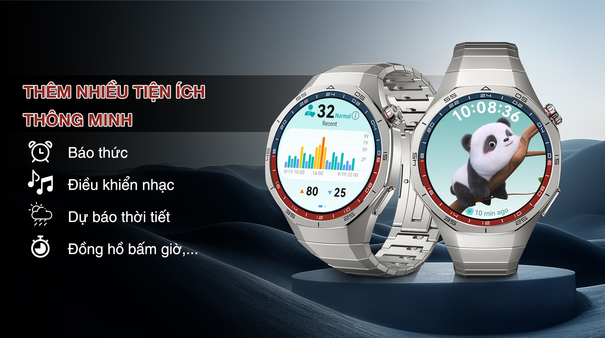 Huawei Watch GT 5 Pro 46mm viền Titanium dây Titanium