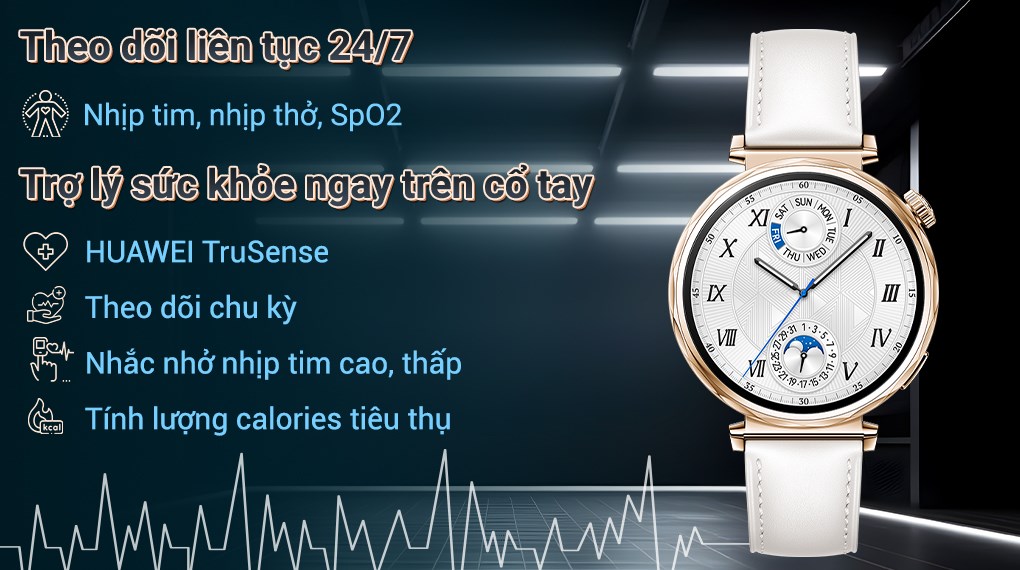 Huawei Watch GT 5 41mm viền thép dây da