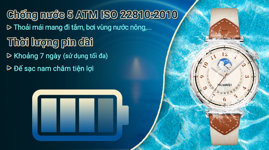Huawei Watch GT 5 41mm viền thép dây Woven
