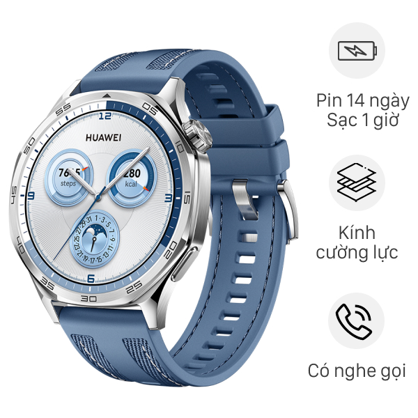 Huawei Watch GT 5 46mm viền thép dây Woven