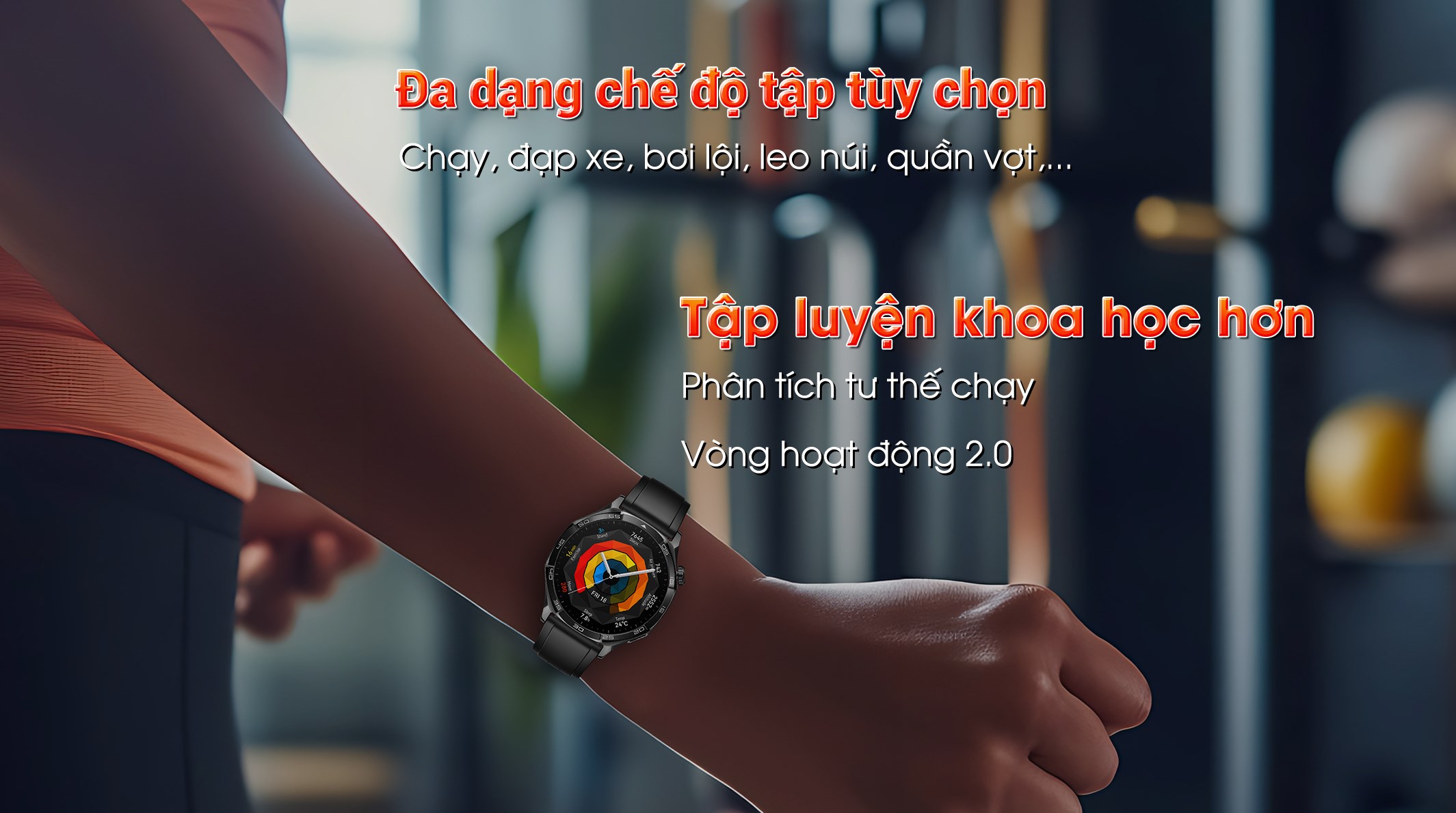 Huawei Watch GT 5 46mm viền thép dây cao su