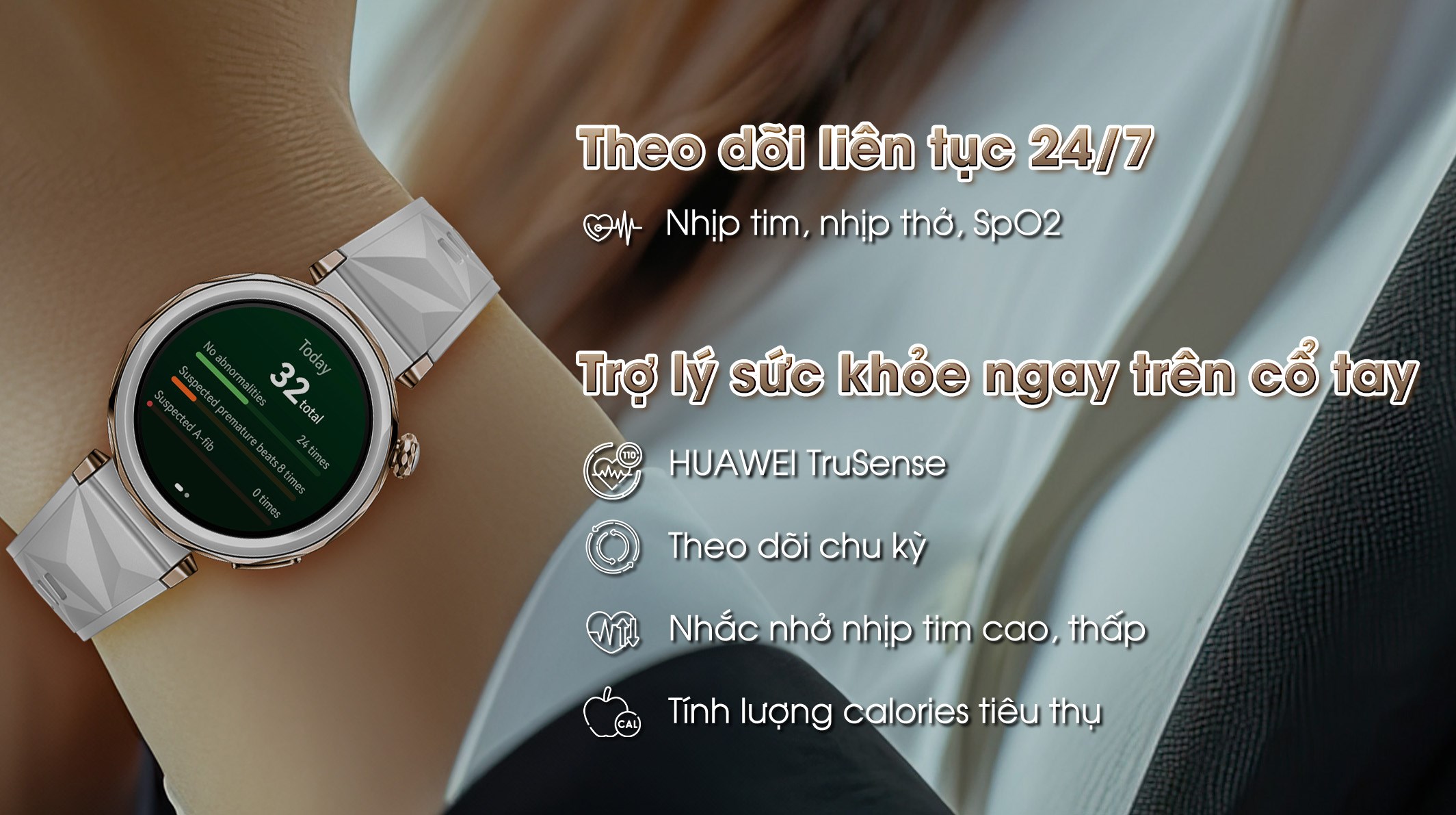 Huawei Watch GT 5 Pro 42mm viền gốm dây cao su