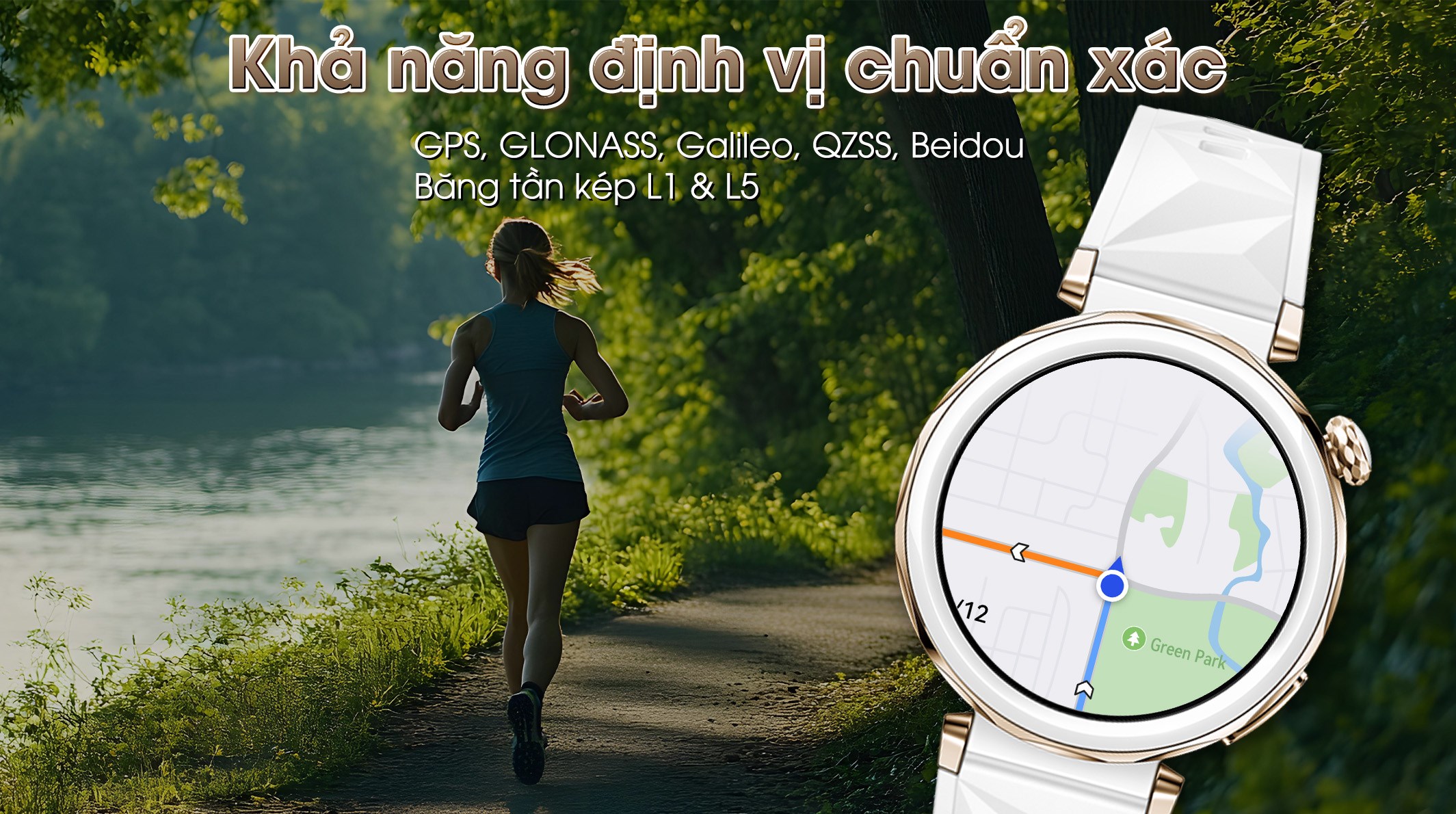 Huawei Watch GT 5 Pro 42mm viền gốm dây cao su