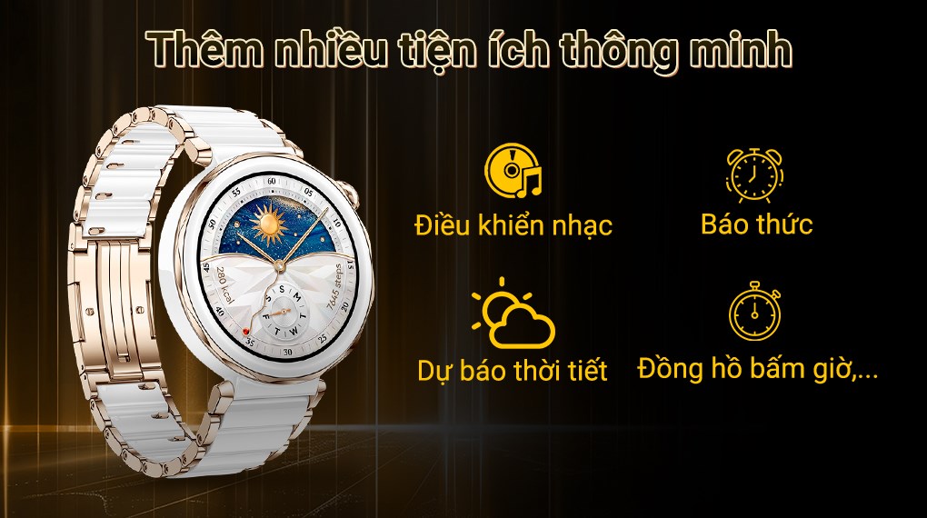 Huawei Watch GT 5 Pro 42mm viền gốm dây gốm