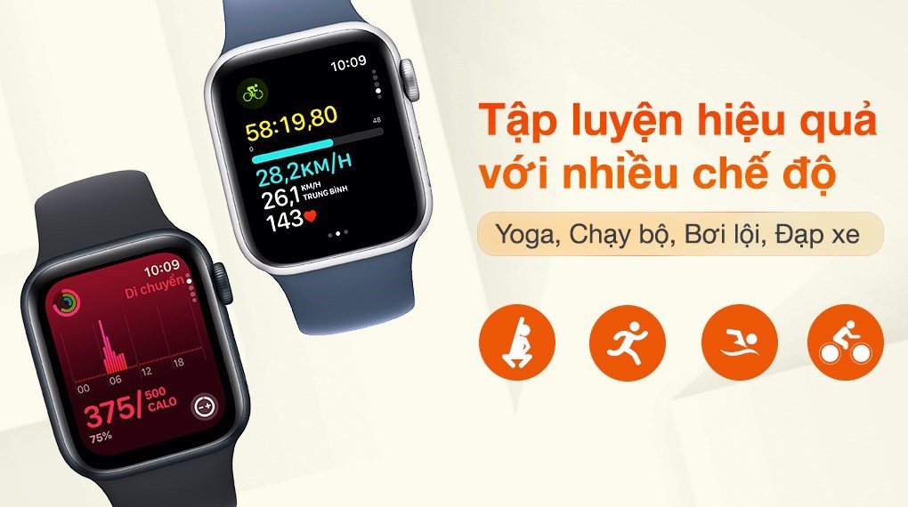 Apple Watch SE 2 GPS 40mm viền nhôm dây thể thao