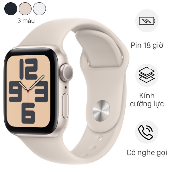 Apple Watch SE 2 GPS 40mm viền nhôm dây thể thao
