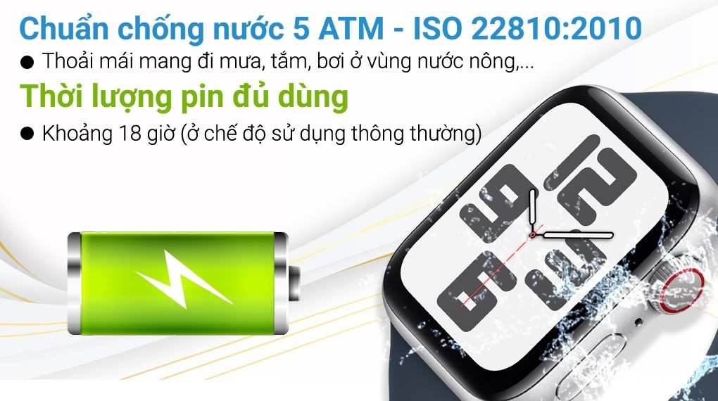 Apple Watch SE 2 GPS + Cellular 40mm viền nhôm