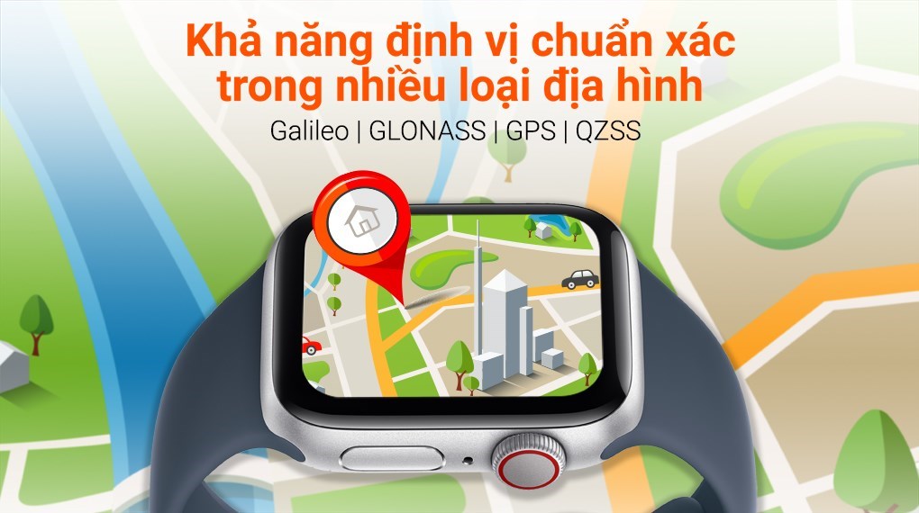 Apple Watch SE 2 GPS + Cellular 44mm viền nhôm dây thể thao