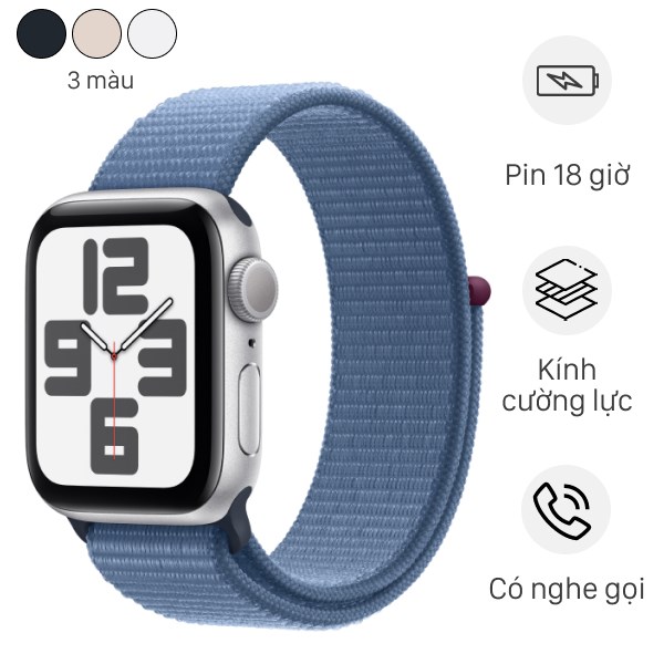 Apple Watch SE 2 GPS 40mm viền nhôm dây vải