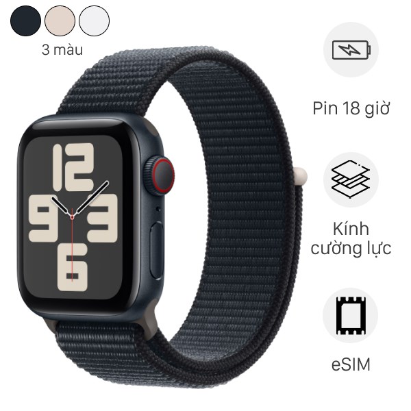 Apple Watch SE 2 GPS   Cellular 40mm viền nhôm dây vải