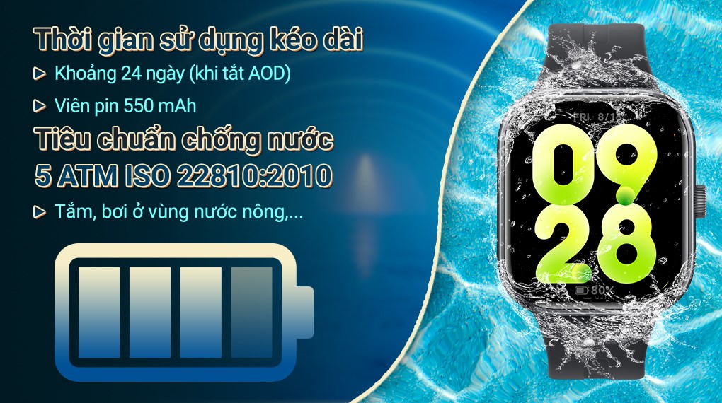 Xiaomi Redmi Watch 5 47.5 mm dây TPU