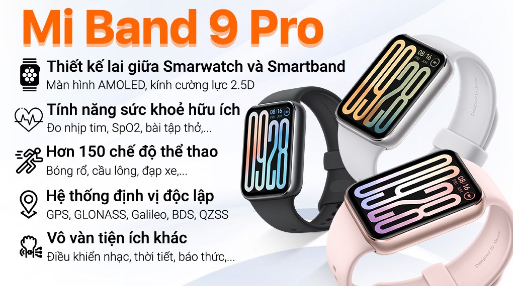 Vòng đeo tay thông minh Mi Band 9 Pro