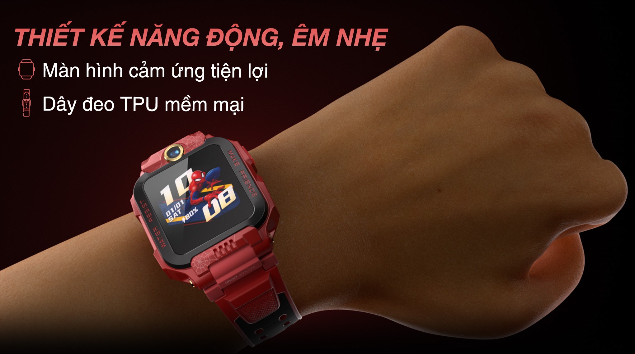 Thiết kế siêu anh hùng đỏ đen cá tính